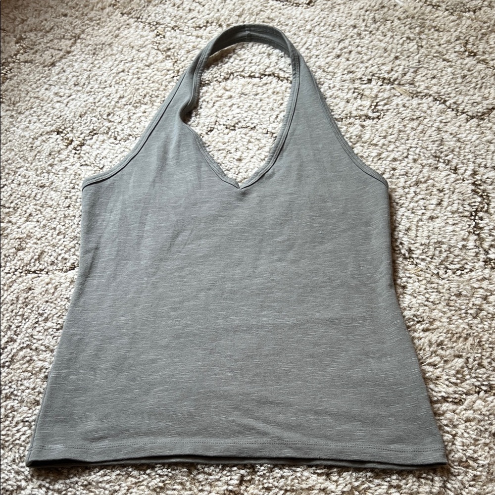 Universal Thread olive green halter top